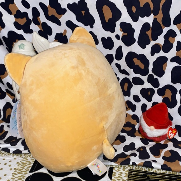 SQUISHMALLOWS ANGIE THE BROWN CELEBRATION DOG PLUSH TOY ANIMAL - Picture 3 of 9